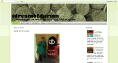 Desktop Screenshot of idreamofdurian.com